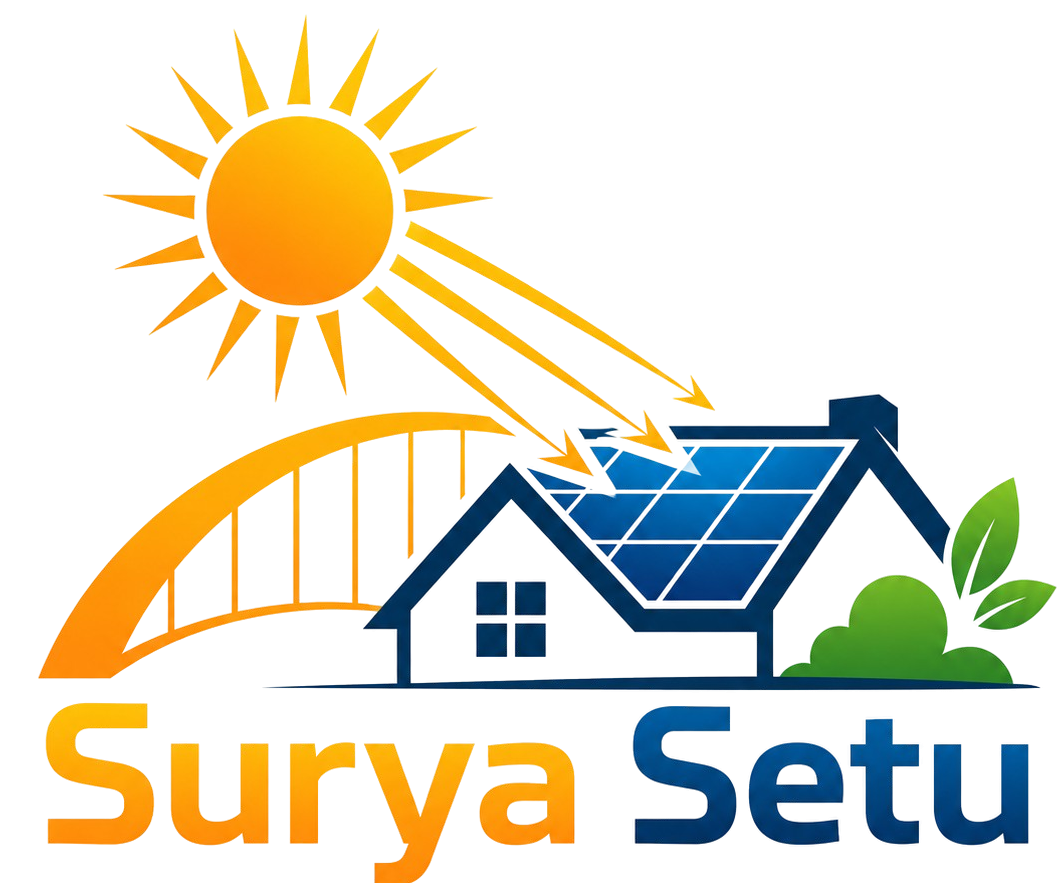 SuryaSetu logo — the residential and institutional solar brand of OM Engineering